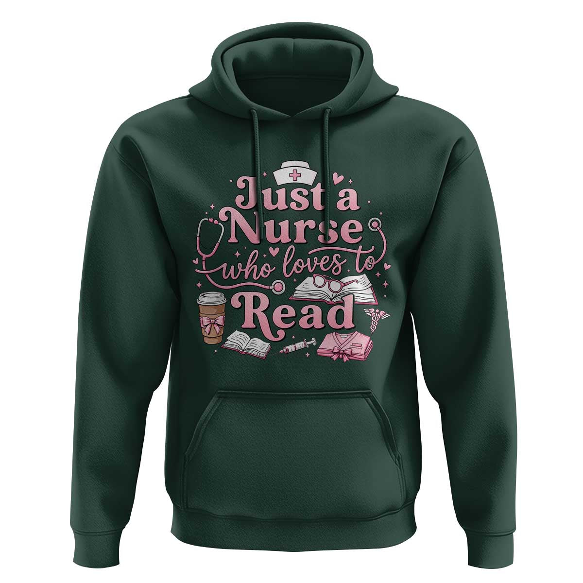 Just A Nurse Who Loves Reading Hoodie Book Lover Nurse