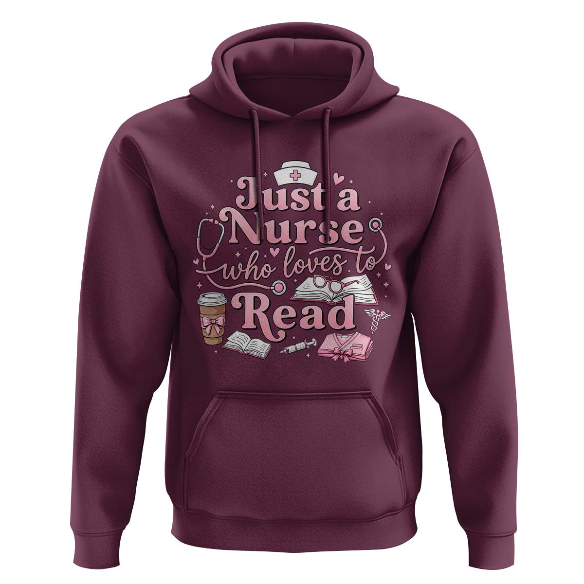 Just A Nurse Who Loves Reading Hoodie Book Lover Nurse