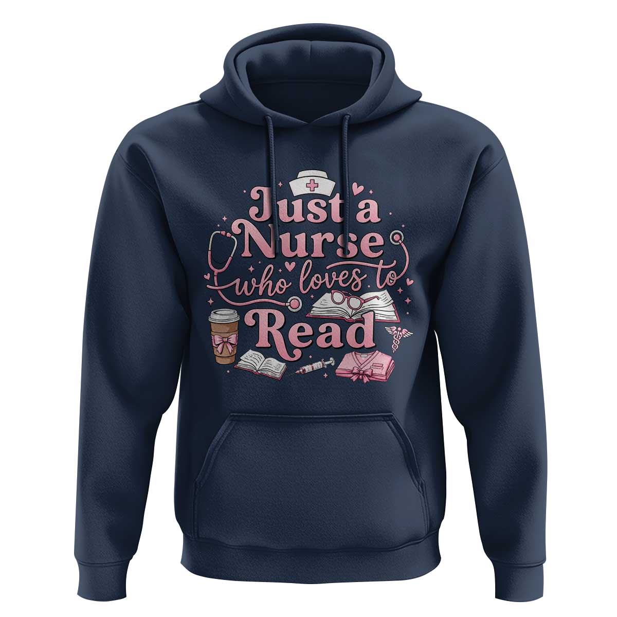 Just A Nurse Who Loves Reading Hoodie Book Lover Nurse