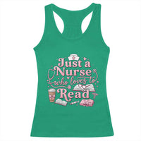 Just A Nurse Who Loves Reading Racerback Tank Top Book Lover Nurse