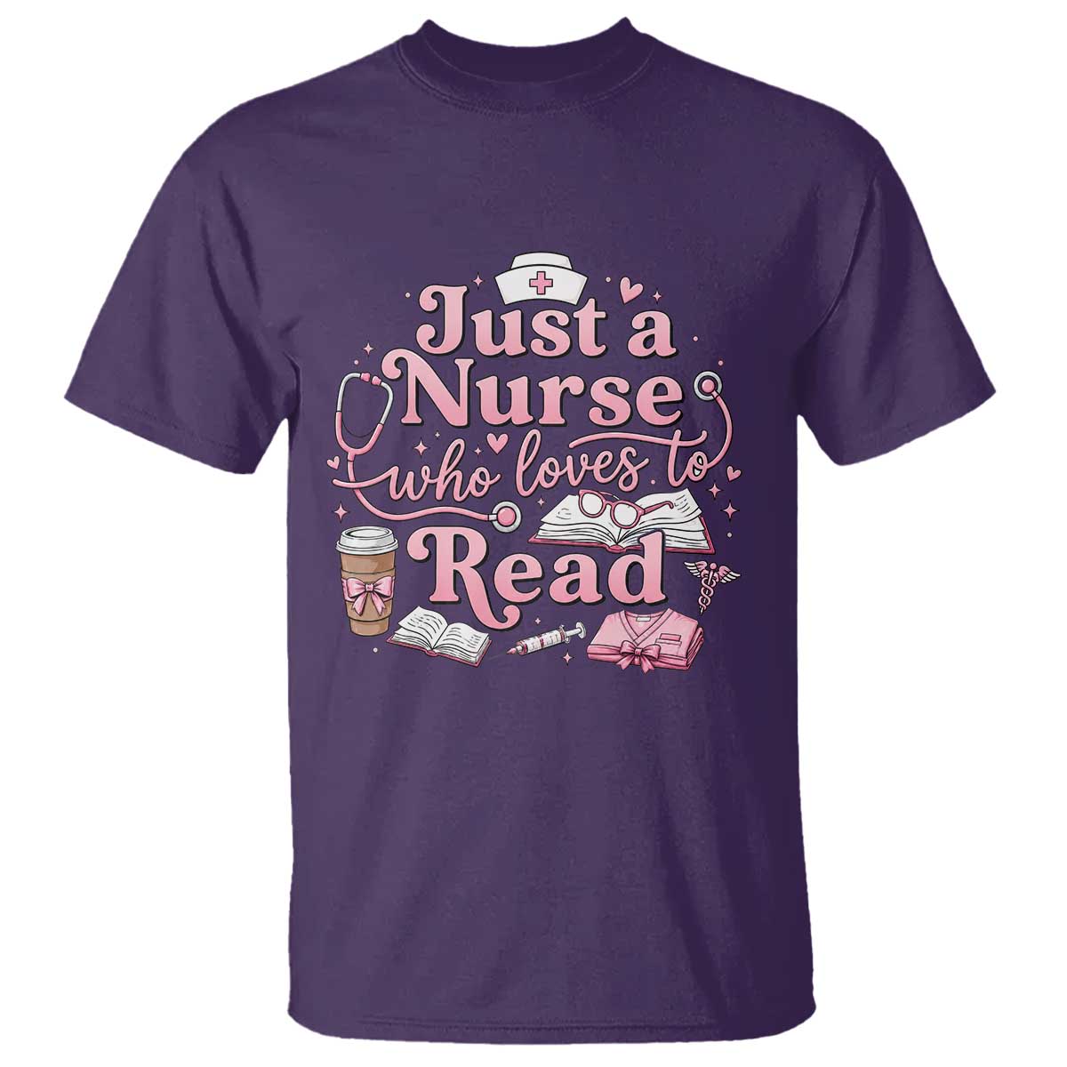 Just A Nurse Who Loves Reading T Shirt Book Lover Nurse