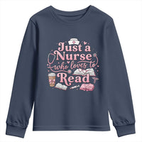Just A Nurse Who Loves Reading Youth Sweatshirt Book Lover Nurse