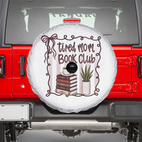 Tired Moms Book Club Spare Tire Cover Funny Coffee And Books Mom Gift