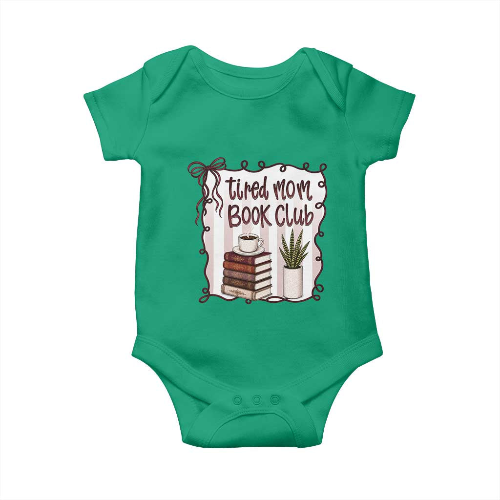 Tired Moms Book Club Baby Onesie Funny Coffee And Books Mom Gift