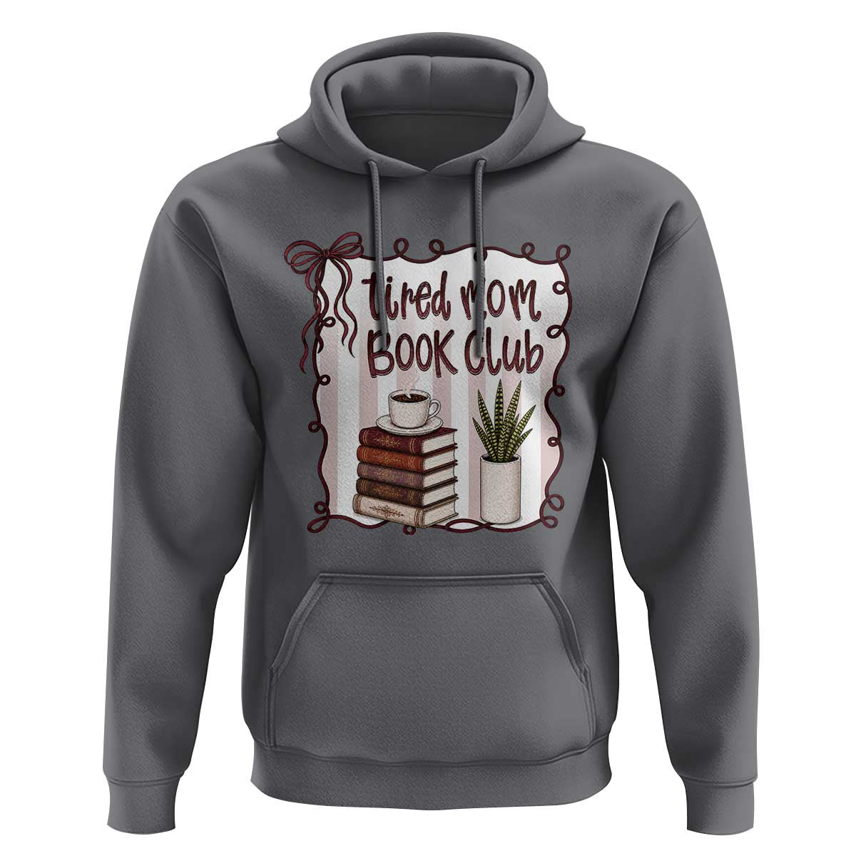 Tired Moms Book Club Hoodie Funny Coffee And Books Mom Gift