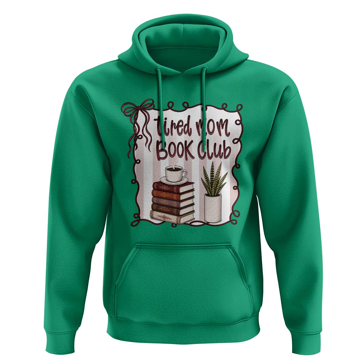 Tired Moms Book Club Hoodie Funny Coffee And Books Mom Gift