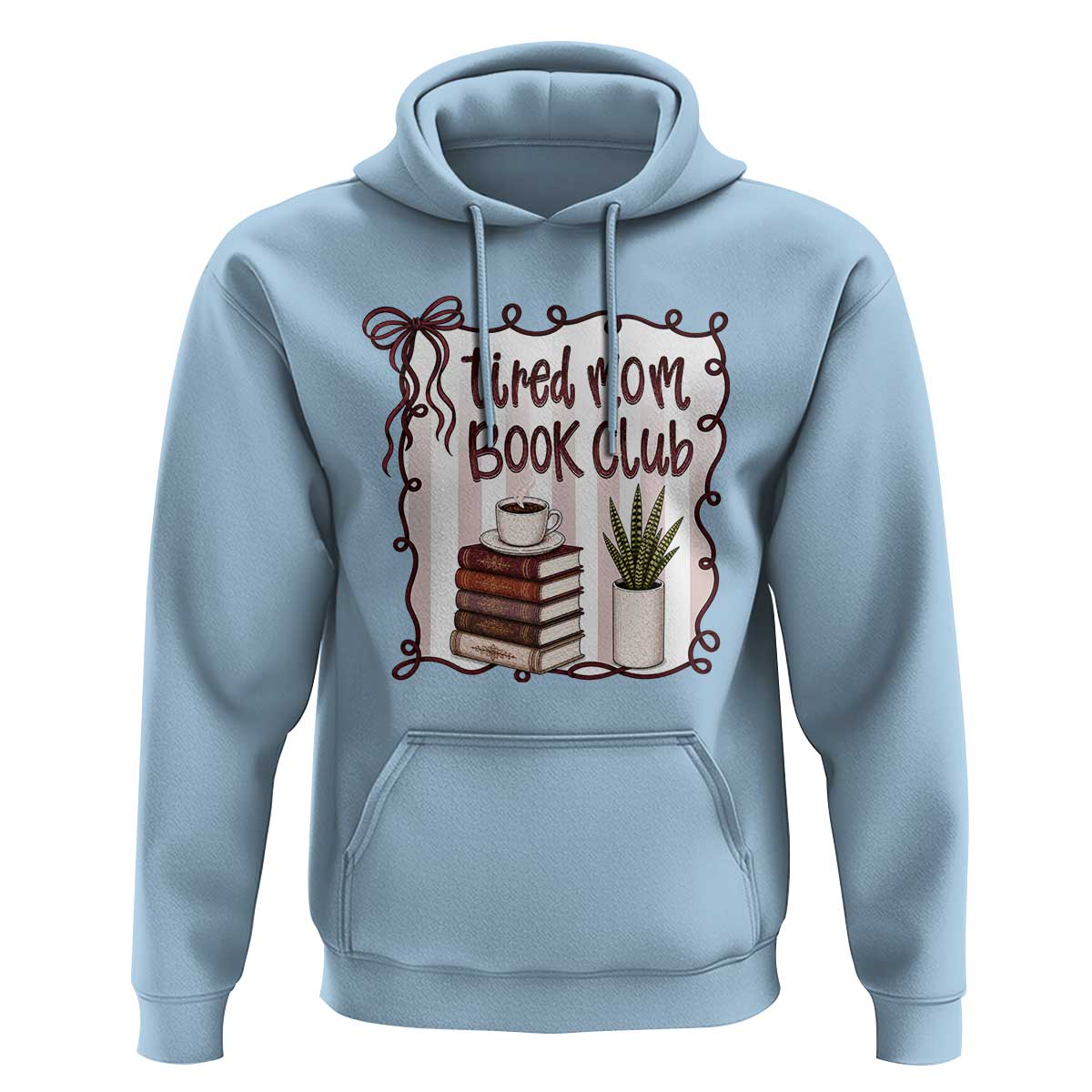 Tired Moms Book Club Hoodie Funny Coffee And Books Mom Gift