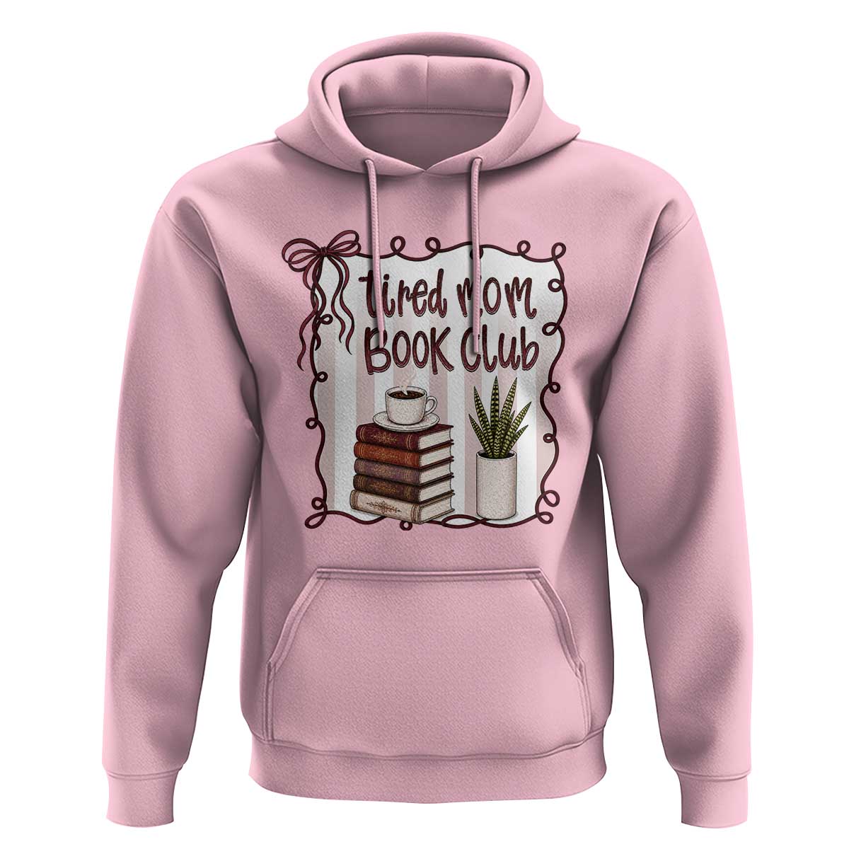 Tired Moms Book Club Hoodie Funny Coffee And Books Mom Gift
