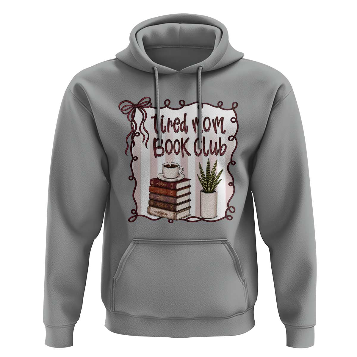 Tired Moms Book Club Hoodie Funny Coffee And Books Mom Gift