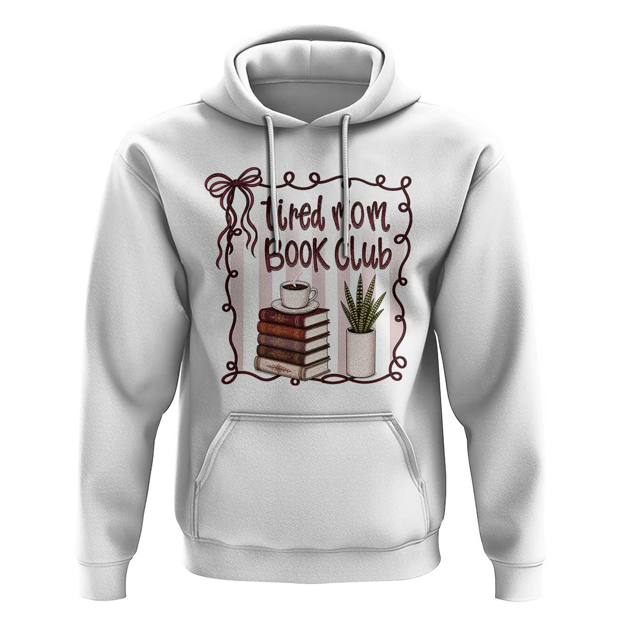 Tired Moms Book Club Hoodie Funny Coffee And Books Mom Gift