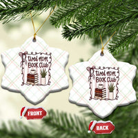 Tired Moms Book Club Ceramic Ornament Funny Coffee And Books Mom Gift