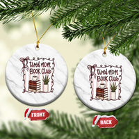 Tired Moms Book Club Ceramic Ornament Funny Coffee And Books Mom Gift