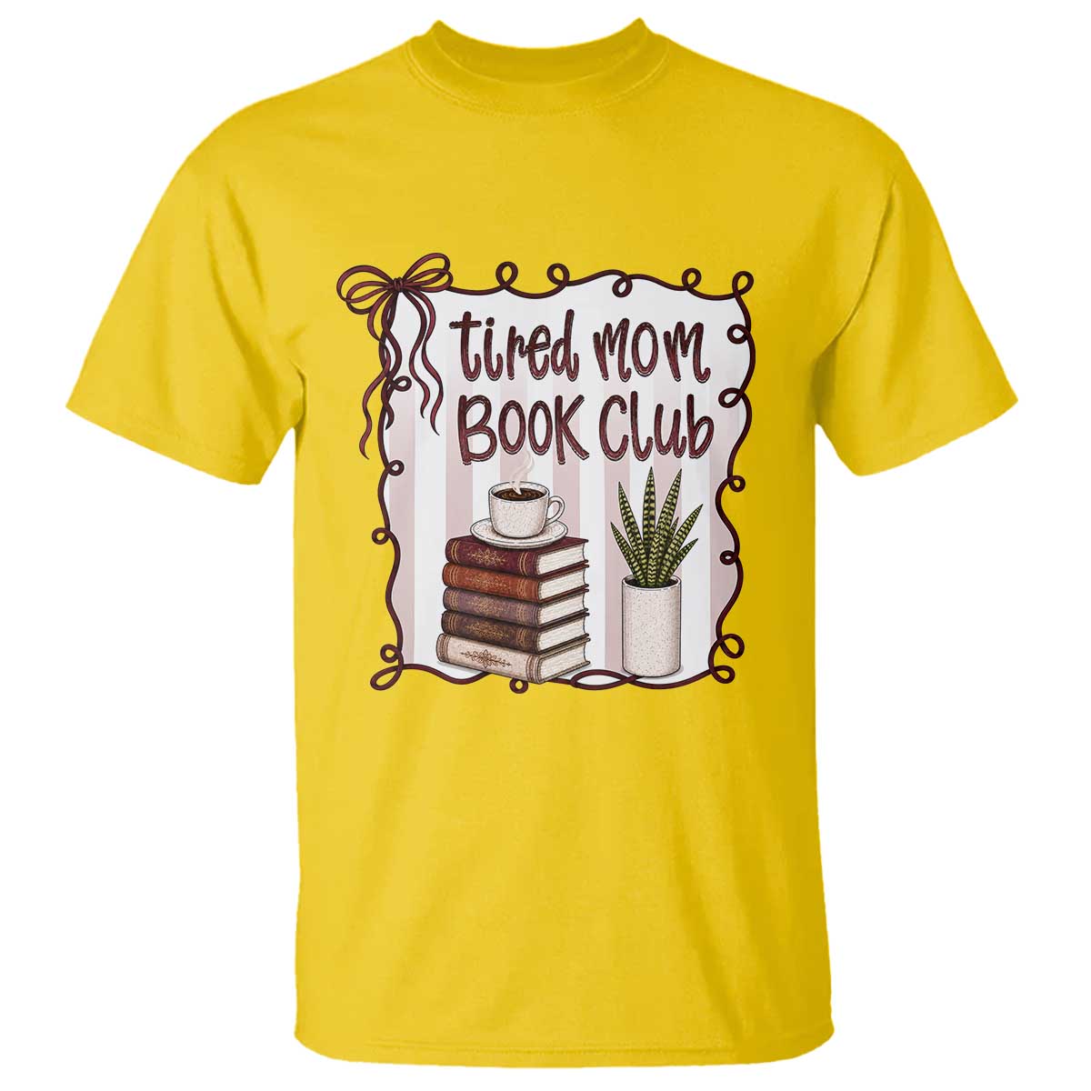 Tired Moms Book Club T Shirt Funny Coffee And Books Mom Gift