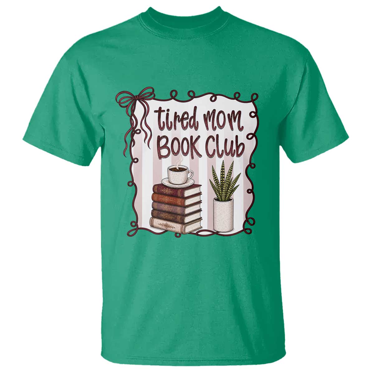 Tired Moms Book Club T Shirt Funny Coffee And Books Mom Gift