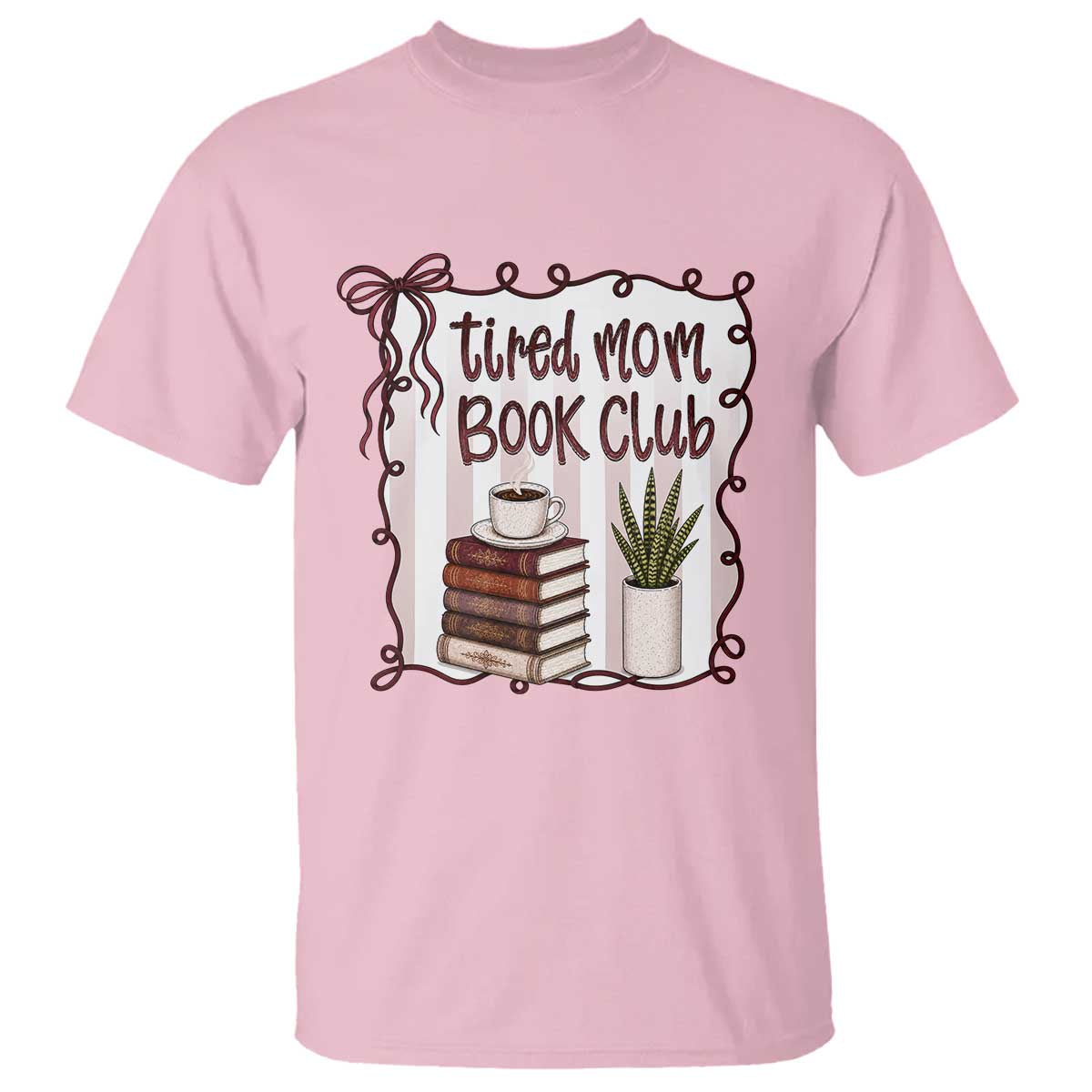Tired Moms Book Club T Shirt Funny Coffee And Books Mom Gift