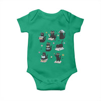 Bookish Black Cat Baby Onesie Funny Librarian Cat Lover Gift