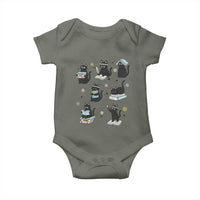 Bookish Black Cat Baby Onesie Funny Librarian Cat Lover Gift