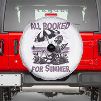 Funny Skeleton Reading At The Beach Spare Tire Cover All Booked For Summer