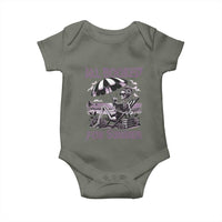 Funny Skeleton Reading At The Beach Baby Onesie All Booked For Summer