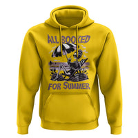 Funny Skeleton Reading At The Beach Hoodie All Booked For Summer