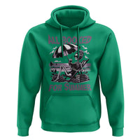 Funny Skeleton Reading At The Beach Hoodie All Booked For Summer