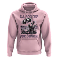 Funny Skeleton Reading At The Beach Hoodie All Booked For Summer