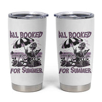 Funny Skeleton Reading At The Beach Tumbler Cup All Booked For Summer