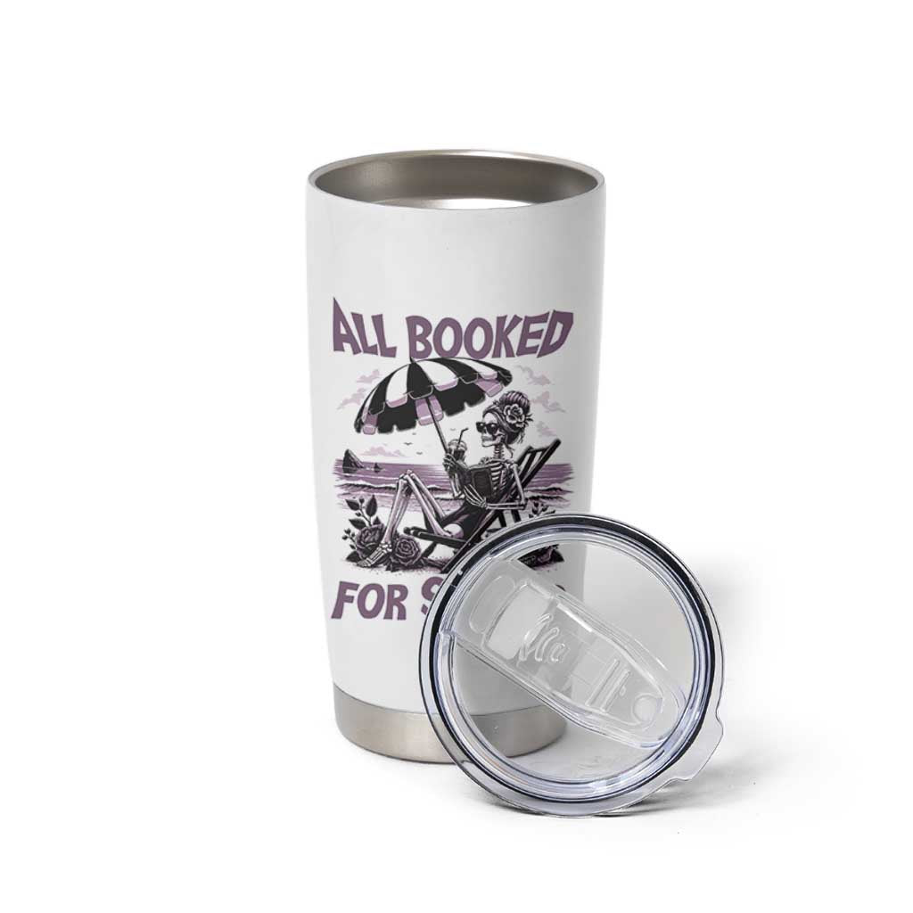 Funny Skeleton Reading At The Beach Tumbler Cup All Booked For Summer