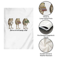 Introverted Moms Club Frog Graphic Garden Flag Funny Mothers Day Gift
