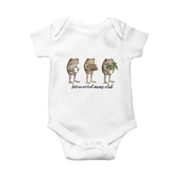 Introverted Moms Club Frog Graphic Baby Onesie Funny Mothers Day Gift