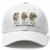 Introverted Moms Club Frog Graphic Baseball Cap Funny Mothers Day Gift