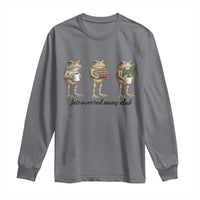 Introverted Moms Club Frog Graphic Long Sleeve Shirt Funny Mothers Day Gift