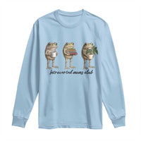 Introverted Moms Club Frog Graphic Long Sleeve Shirt Funny Mothers Day Gift