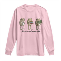 Introverted Moms Club Frog Graphic Long Sleeve Shirt Funny Mothers Day Gift
