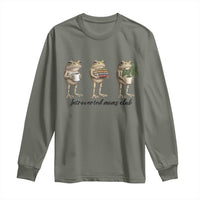 Introverted Moms Club Frog Graphic Long Sleeve Shirt Funny Mothers Day Gift