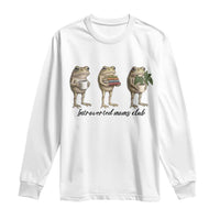 Introverted Moms Club Frog Graphic Long Sleeve Shirt Funny Mothers Day Gift