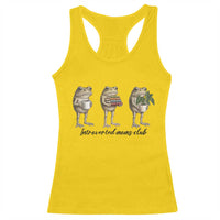 Introverted Moms Club Frog Graphic Racerback Tank Top Funny Mothers Day Gift