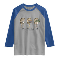 Introverted Moms Club Frog Graphic Raglan Shirt Funny Mothers Day Gift