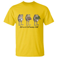 Introverted Moms Club Frog Graphic T Shirt Funny Mothers Day Gift
