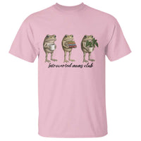 Introverted Moms Club Frog Graphic T Shirt Funny Mothers Day Gift