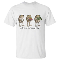 Introverted Moms Club Frog Graphic T Shirt Funny Mothers Day Gift