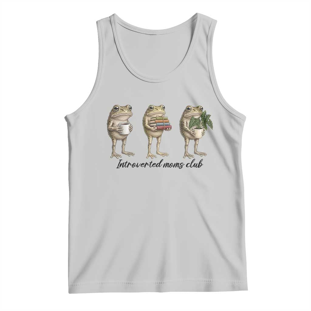 Introverted Moms Club Frog Graphic Tank Top Funny Mothers Day Gift