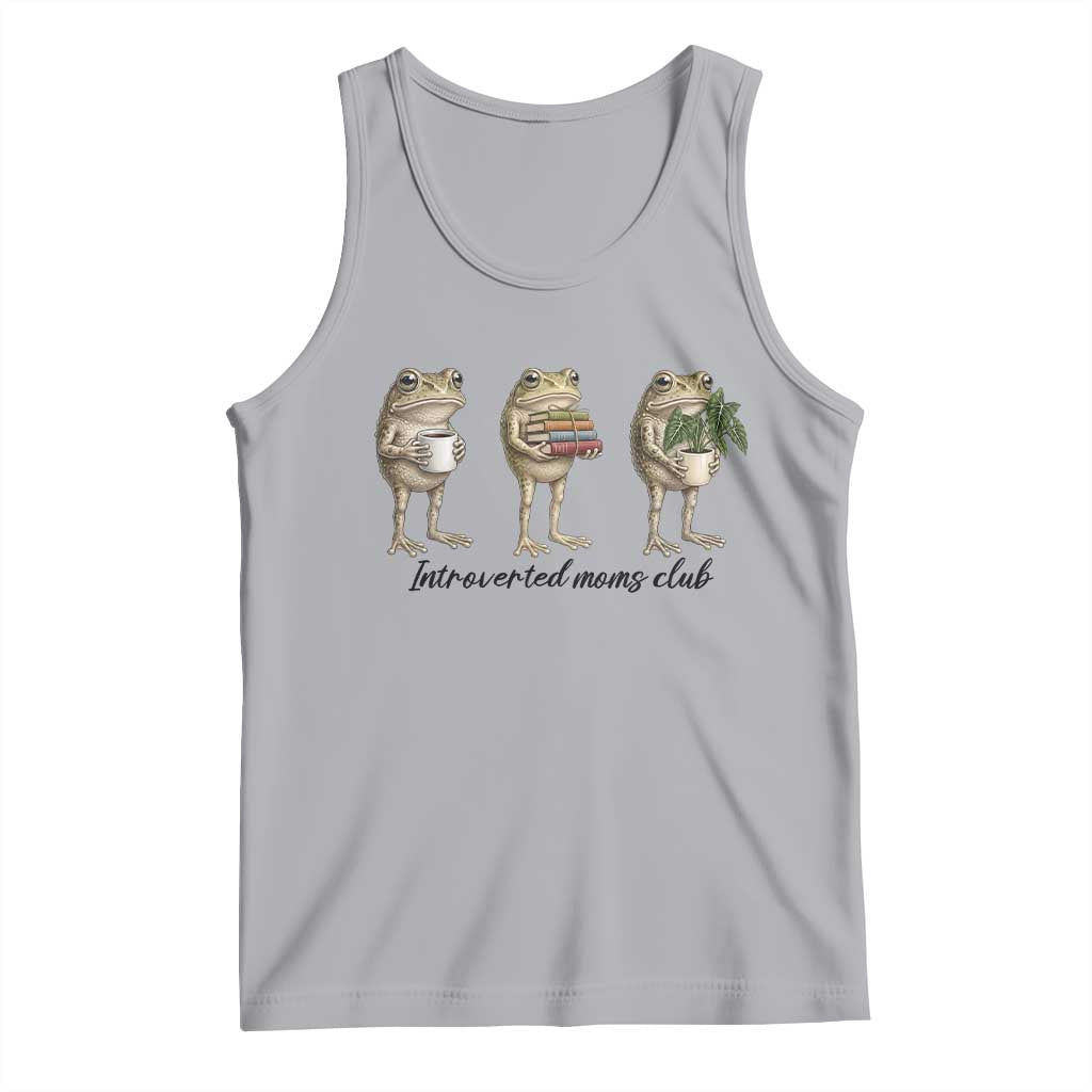 Introverted Moms Club Frog Graphic Tank Top Funny Mothers Day Gift