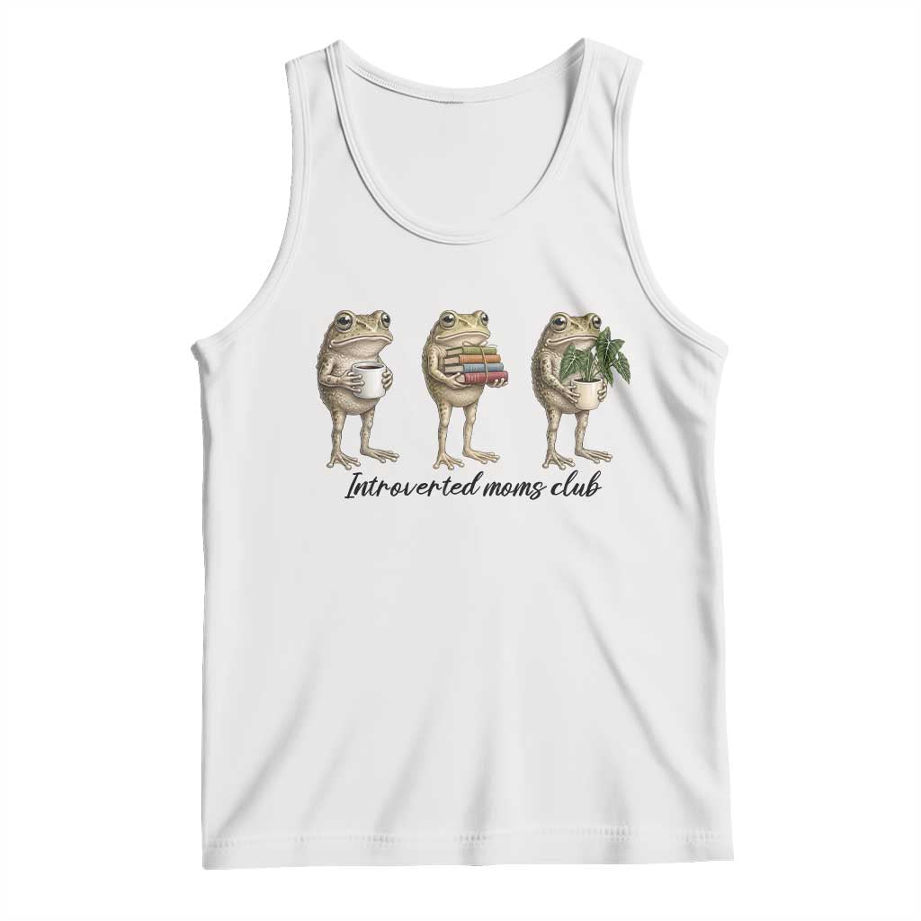 Introverted Moms Club Frog Graphic Tank Top Funny Mothers Day Gift