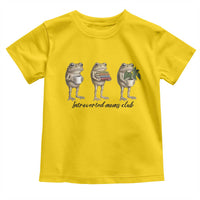 Introverted Moms Club Frog Graphic Toddler T Shirt Funny Mothers Day Gift