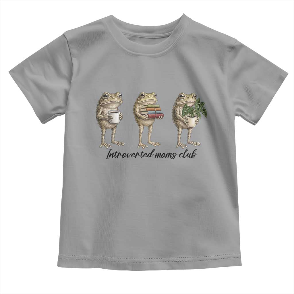 Introverted Moms Club Frog Graphic Toddler T Shirt Funny Mothers Day Gift