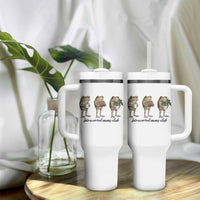 Introverted Moms Club Frog Graphic Tumbler With Handle Funny Mothers Day Gift