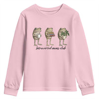 Introverted Moms Club Frog Graphic Youth Sweatshirt Funny Mothers Day Gift