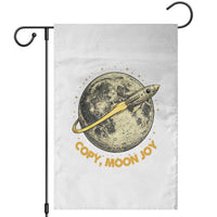Copy Moon Joy Space Lover Lunar Mission Garden Flag Astronaut Sci Fi Graphic