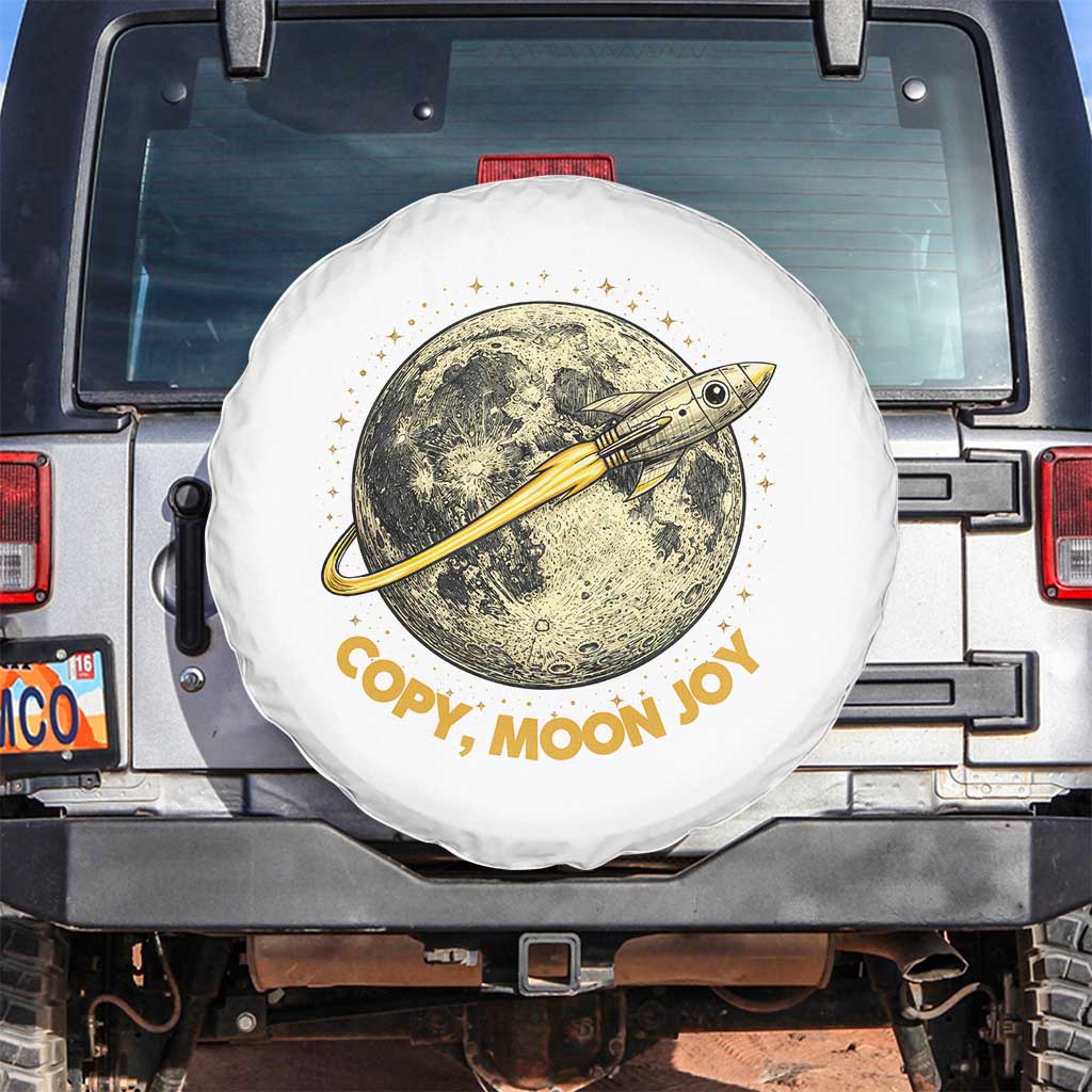 Copy Moon Joy Space Lover Lunar Mission Spare Tire Cover Astronaut Sci Fi Graphic